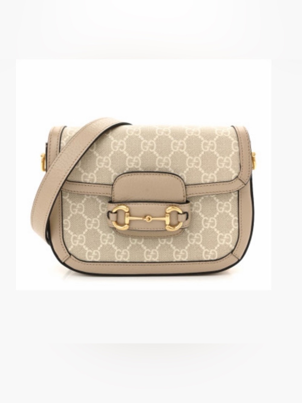 Authentic Gucci Monogram 1955 Horsebit Bag